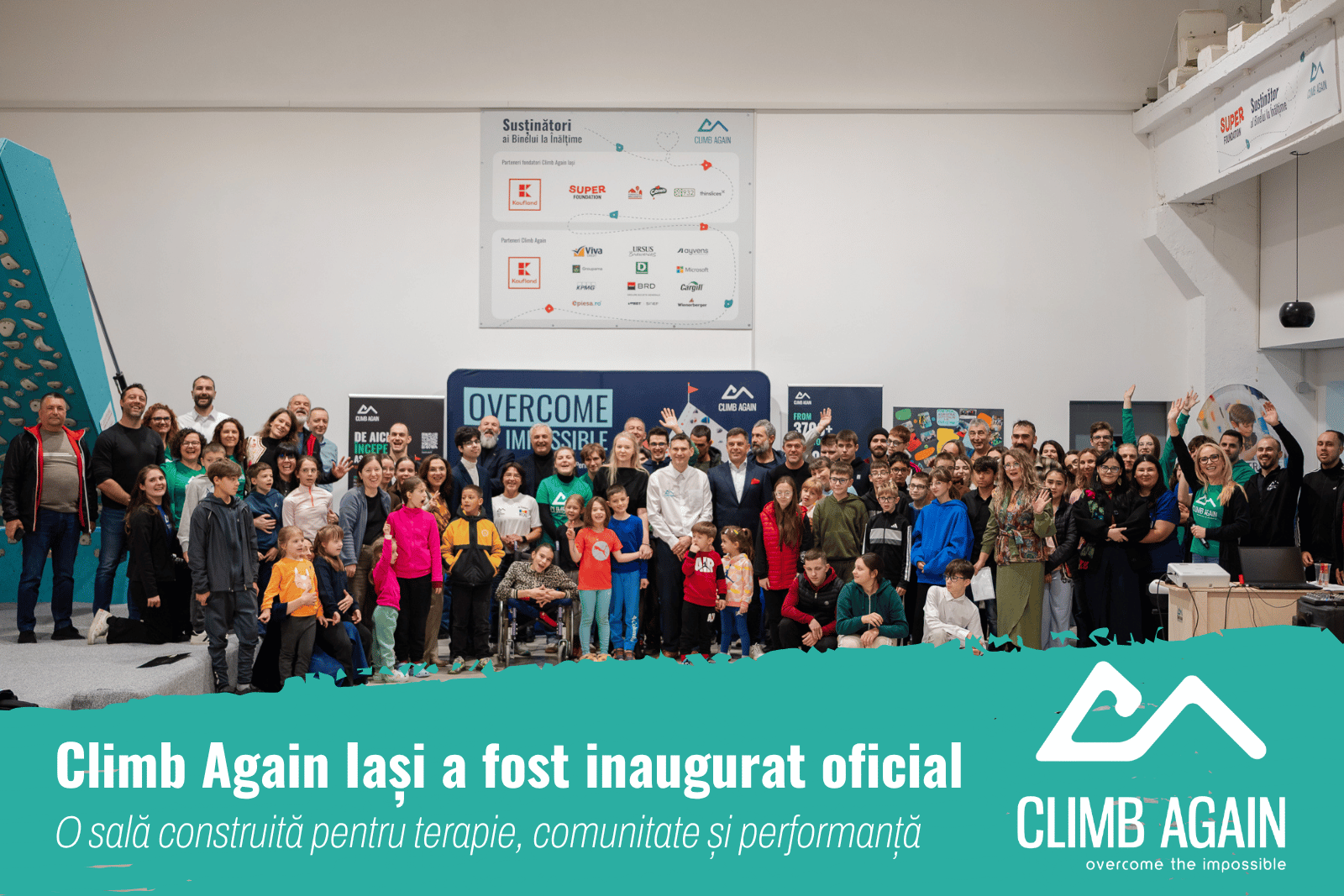 Climb Again Iași a fost inaugurat oficial