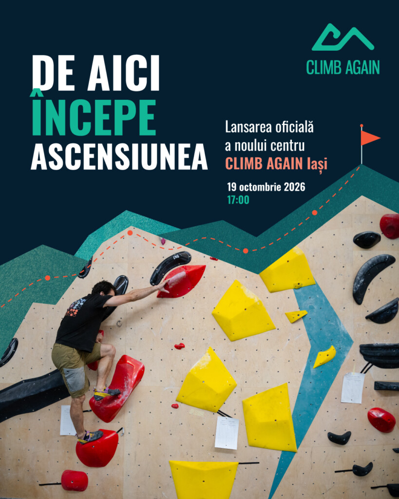 Climb Again inaugurează cea mai mare sală de cățărat din Iași, un centru dedicat terapiei, sportului și comunității - VIVA FM